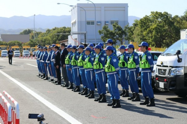 令和元年11月5日　近畿二府四県高速隊・交通管理隊合同訓練会を開催しました。